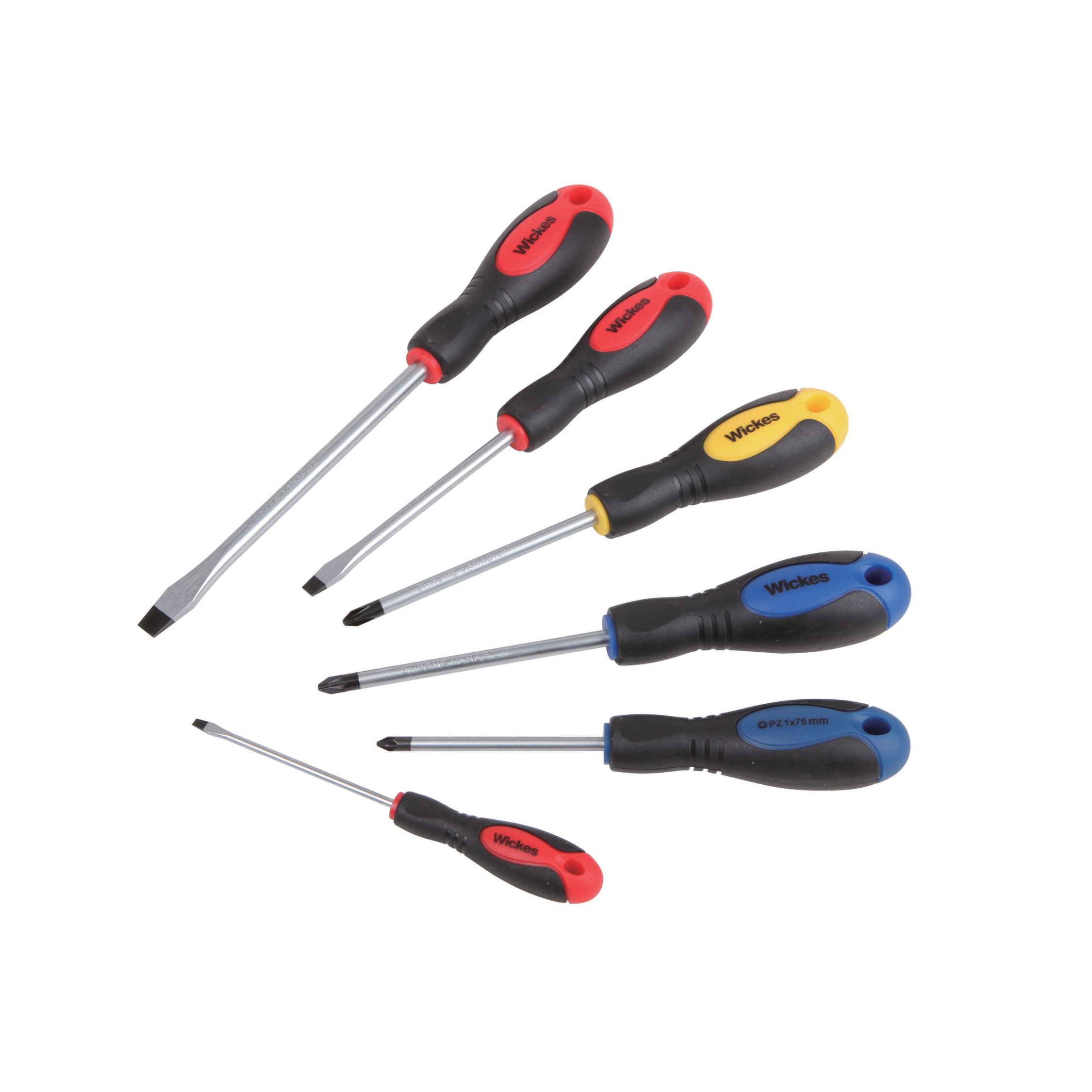 5 Pack Go Through Screwdriver Sets Magnetic Tips and Ergonomic Handles Cheap!